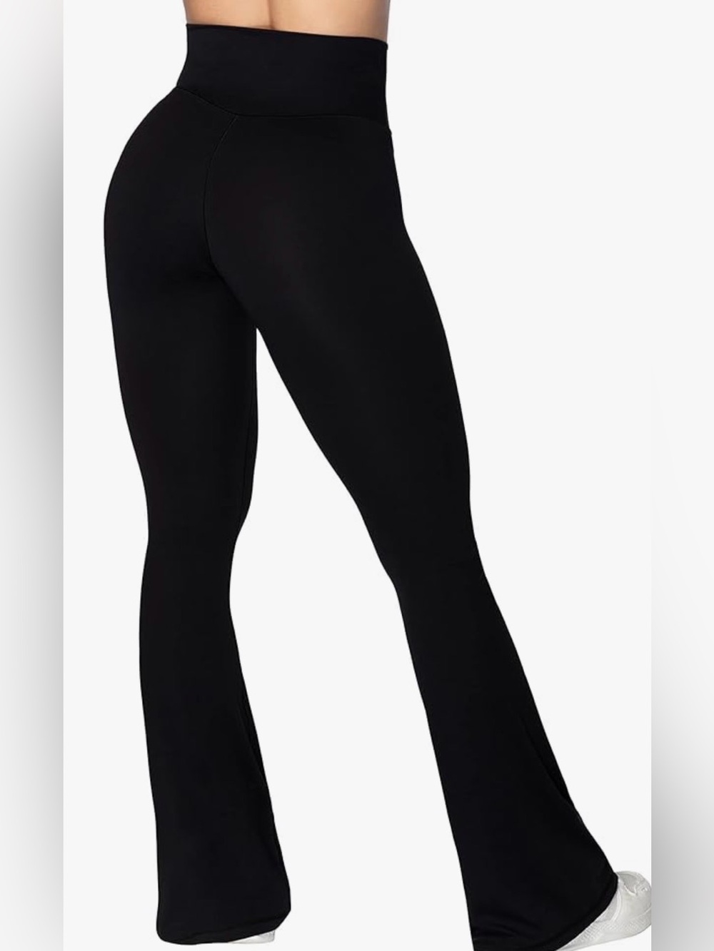 Sunzel Flare Crossover Yoga Pants- Tummy Control, High-Waisted -Wide Leg - Picture 3 of 12